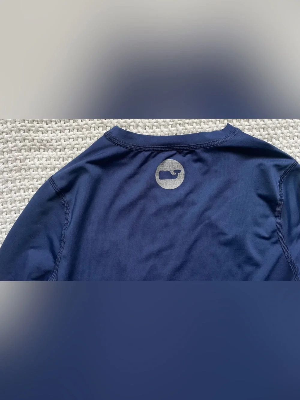 Vineyard Vines Kid’s Long-Sleeve Swim Rash Guard in Navy Blue